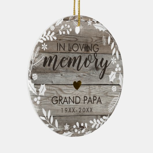 思い出素朴を愛して記念写真で セラミックオーナメント (右)