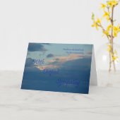 思い出考え哀悼の悔やみや弔慰 カード (黄色い花)