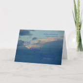 思い出考え哀悼の悔やみや弔慰 カード (正面)