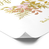 思い出親愛を愛する記念デザイン ポスター (角)