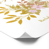 思い出親愛を愛する記念デザイン ポスター (角)