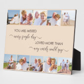 思い出10枚の写真 アーモンド あなたが恋しい フォトプラーク (側面)