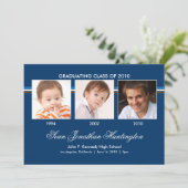 思い出3写真卒業のお知らせ 招待状 (スタンド正面)