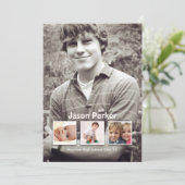 思い出4写真卒業発表 招待状 (スタンド正面)