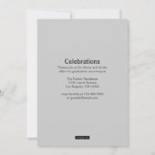 思い出4写真卒業発表 招待状 (裏面)