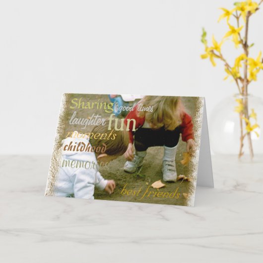 思い出 カード (黄色い花)