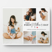 思い出:生まれたばかりの1日目の母の日の写真 フォトプラーク (正面)