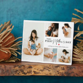 思い出:生まれたばかりの1日目の母の日の写真 フォトプラーク (側面)