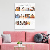 思い出 | 11フォトコラージュキープサケ キャンバスプリント (インサイチュ (リビング))
