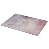 思い出： Gerbera Flower + Peacock Feet カッティングボード (角)