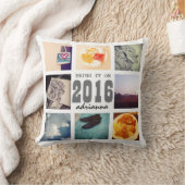 思い出Instagramフォトコラージュ2016それを持って来る クッション (ブランケット)
