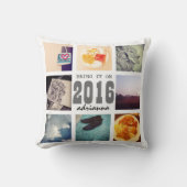 思い出Instagramフォトコラージュ2016それを持って来る クッション (正面)