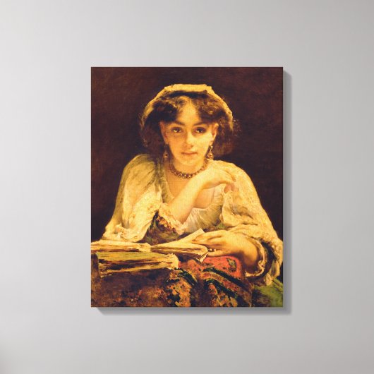 思い切った瞬間 キャンバスプリント (正面)