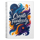 「思い切って創造せよ」ノート - Fearlessシリーズ ノートブック (正面)