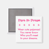 思い切って磁石を夢見る マグネット (正面/裏面)