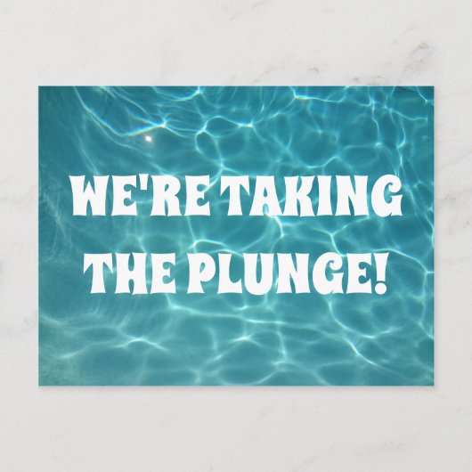 思い切って飛び込むぞ！ ポストカード (正面)