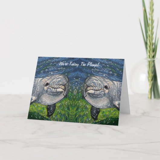 思い切って：イルカ：救日付 案内状 (正面)