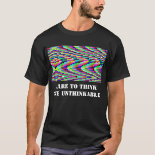 思い切っ考えて思い切り思い詰める(言葉を変える) Tシャツ