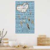 思い前向き出感動的のドリームキャッチャー ポスター (キッチン)