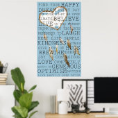 思い前向き出感動的のドリームキャッチャー ポスター (ホームオフィス)