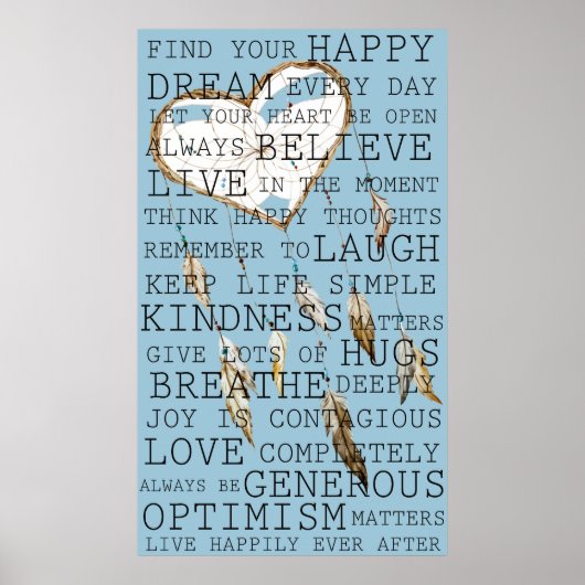 思い前向き出感動的のドリームキャッチャー ポスター (正面)