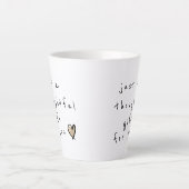 思おもしろいいやりある贈り物 カフェラテマグ (正面)
