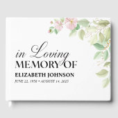 思エレガントい出の葬儀のフローラ ゲストブック (正面)