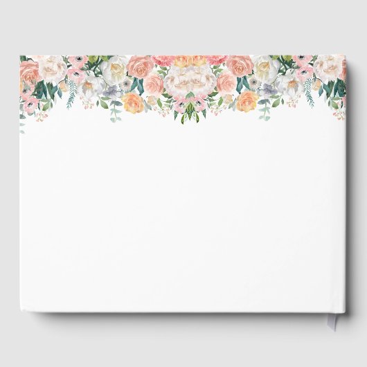 思エレガントい出の葬儀のフローラ ゲストブック (裏面)