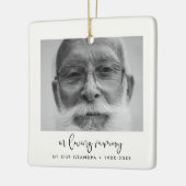 思シンプルい出の残り物を愛する時の セラミックオーナメント (左)