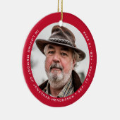 思シンプルエレガントい出の写真の愛 セラミックオーナメント (右)