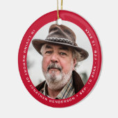 思シンプルエレガントい出の写真の愛 セラミックオーナメント (左)