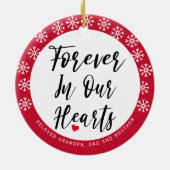 思シンプルエレガントい出の写真の愛 セラミックオーナメント (裏面)