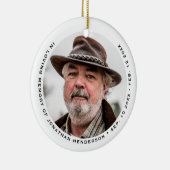 思シンプルエレガントい出の写真の愛 セラミックオーナメント (右)