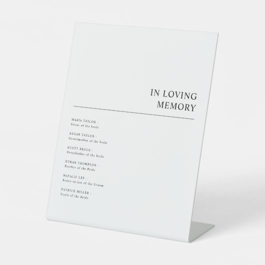 思シンプルモダンい出を愛す結婚る 台座サイン (正面)