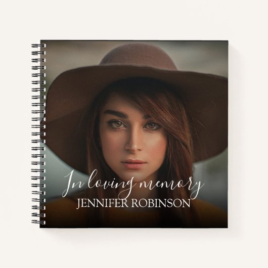 思パーソナライズされたモダンい出に |メモリアル ノートブック (正面)