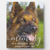 思モダンい出にパーソナライズされた愛着を持つペット フォトプラーク (正面)