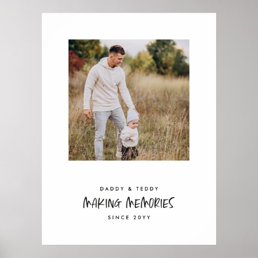 思モダンい出の写真ギフト ポスター (正面)