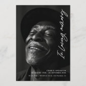 思モダンエレガントい出の葬儀の台本 プログラム (正面)