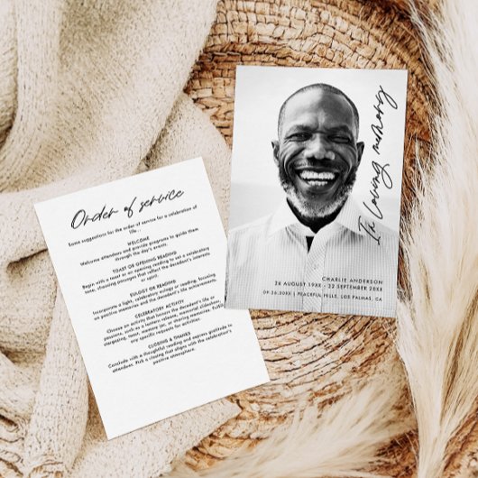 思モダンエレガントい出の葬儀の台本 プログラム