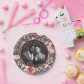 思ユニーク結婚い出のバラ結婚プレート ペーパープレート (パーティー)