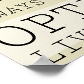 思前向きい感動的の言葉 ポスター (角)