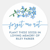 思忘れい出に種を蒔かない ラウンドシール (正面)