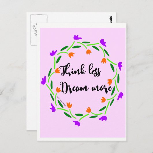 思想家および夢みる人の郵便はがき ポストカード (正面/裏面)