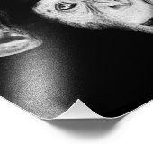 思想家チンパンジーのポートレート フォトプリント            (角)