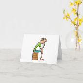 思想家 カード (黄色い花)