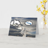 思想家 カード (黄色い花)