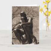 思想家 カード (黄色い花)