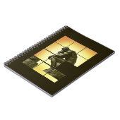 思想家、パズルのゲーム、Le Penseurを滑らせるイメージ ノートブック (左側)