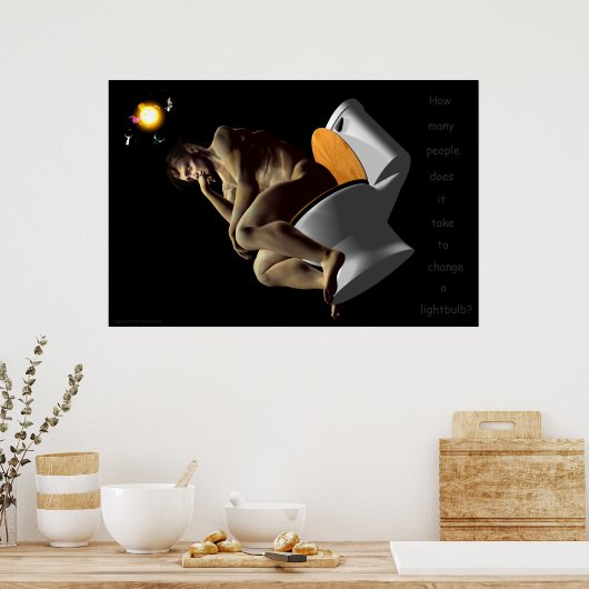 思想家 ポスター (キッチン)