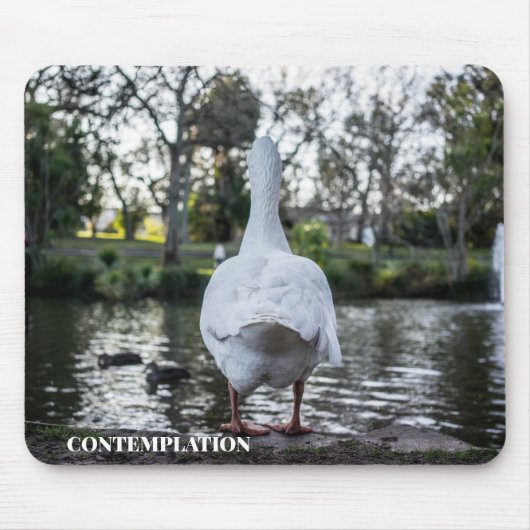 思慮深いアヒル マウスパッド (正面)